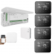 Kit automatizare pardoseala Q20, Sistem incalzire in pardoseala Smart, 8 zone, Full wireless, 4 Termostate Smart Wireless, e-Hub